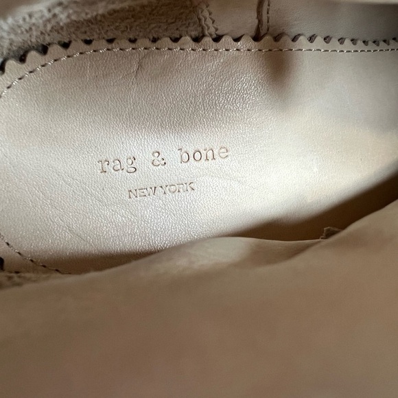 RAG & BONE HARROW CAMEL SUEDE ANKLE BOOTIES SIZE EU 39.5 - Picture 8 of 11